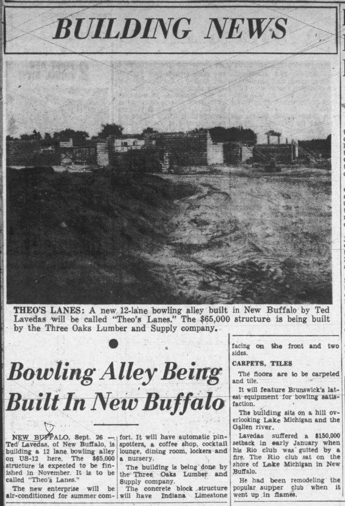 Theos Lanes (Diamond Bowl) - Sat Sep 26 1959 Opening